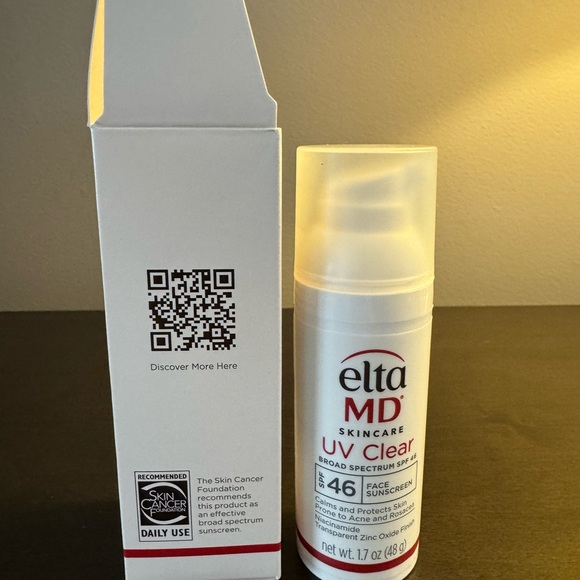 Elta MD UV Clear Facial Sunscreen SPF 46 1.7 oz 48 g Full Size NIB EXP 11/27 - Picture 3 of 5